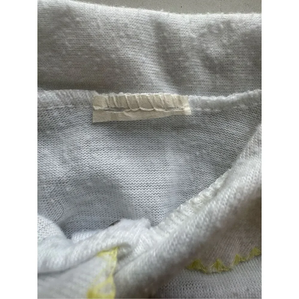 Teddy Bear Newborn bodysuit pastel yellow white one piece unisex baby vintage 80